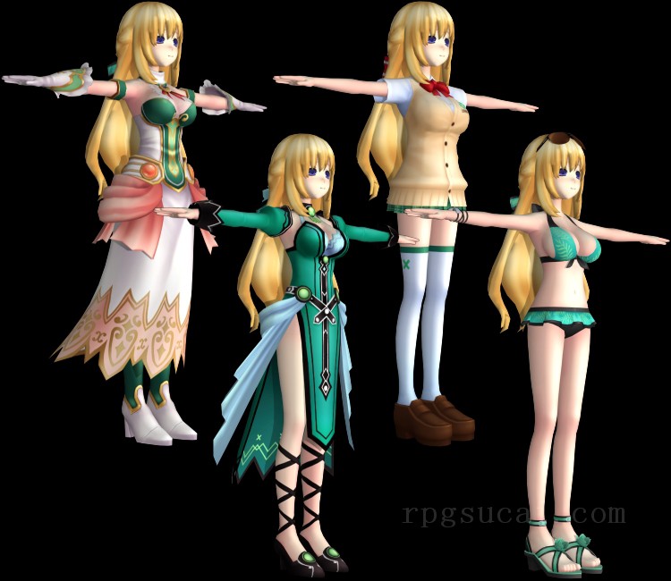 3D模型-美少女3D模型-女3D模型-3D模型(3758)Hyperdimension Neptunia Re;Birth 1 - Vert
