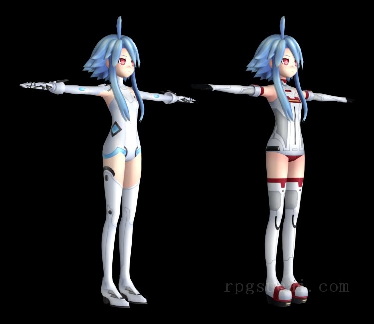 3D模型-美少女3D模型-女3D模型-3D模型(3759)Hyperdimension Neptunia Re;Birth 1 - White Heart
