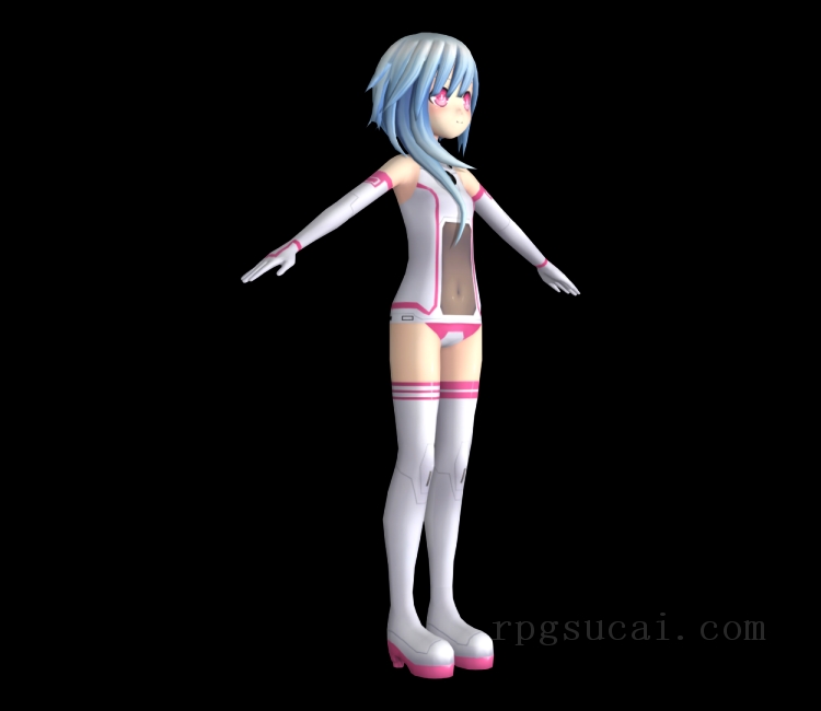 3D模型-美少女3D模型-女3D模型-3D模型(3761)Hyperdimension Neptunia Re;Birth 1 - White Sister Rom