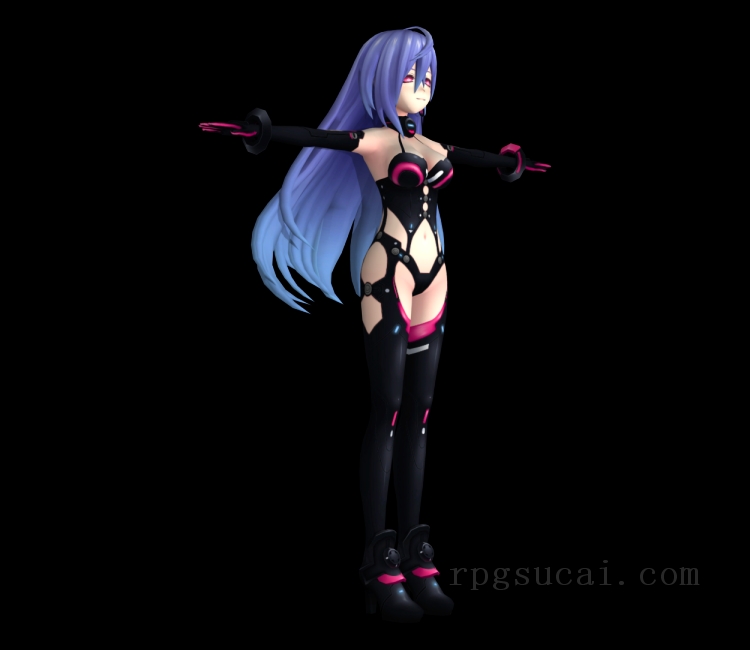 3D模型-美少女3D模型-女3D模型-3D模型(3763)Hyperdimension Neptunia Re;Birth 1 - Iris Heart