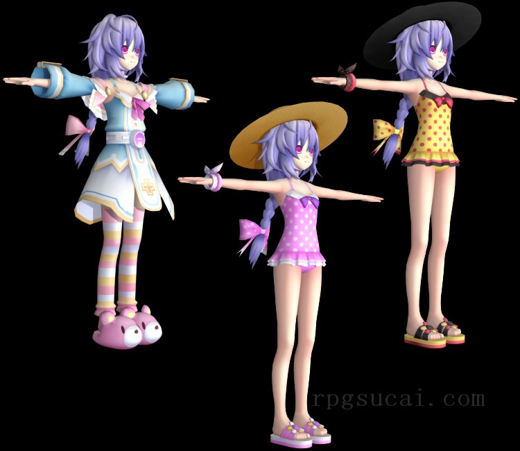 3D模型-美少女3D模型-女3D模型-3D模型(3765)Hyperdimension Neptunia Re;Birth 1 - Plutia