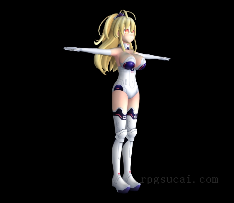 3D模型-美少女3D模型-女3D模型-3D模型(3766)Hyperdimension Neptunia Re;Birth 1 - Yellow Heart