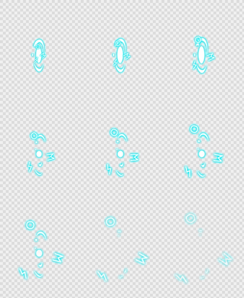 250套Q版Spine骨骼技能Png特效-特效-Spine骨骼动画(078_bullet_smart_01)