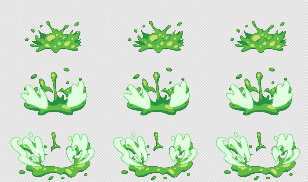 250套Q版Spine骨骼技能Png特效-特效-Spine骨骼动画(110_broccoli_01_touch)