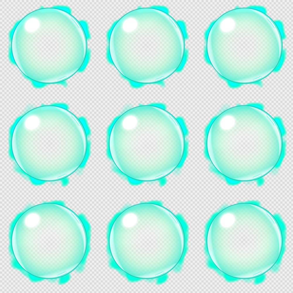 250套Q版Spine骨骼技能Png特效-特效-Spine骨骼动画(115_bubble_01_touch_01)