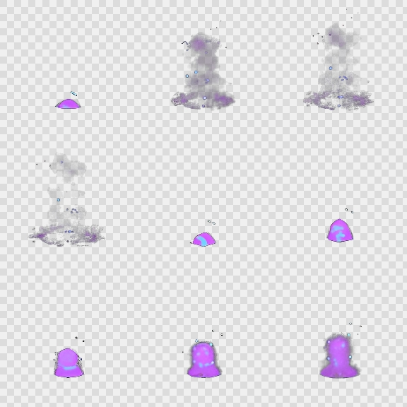 卡通西游塔防PNG帧动画-特效-技能特效-西游(monster_appear)