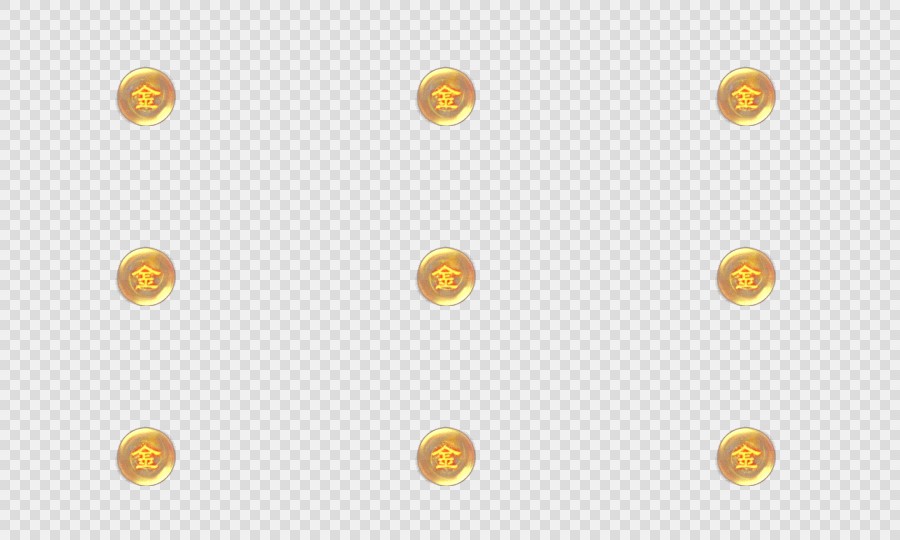 卡通西游塔防PNG帧动画-特效-西游-界面特效(gold)