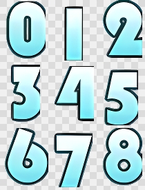 卡通西游塔防PNG帧动画-特效-西游-界面特效(number)