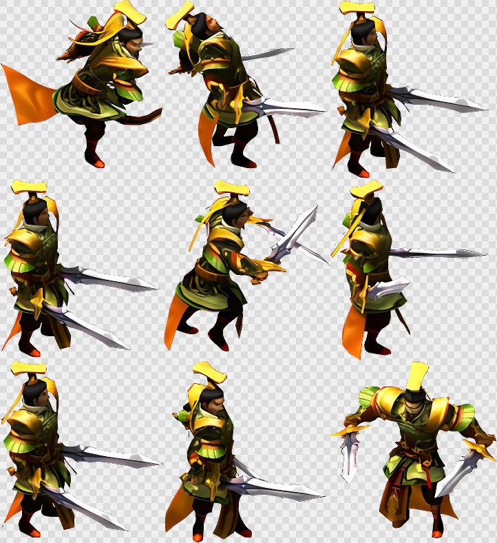 1万多张割草三国序列帧动画-三国-武将(武将 (19))