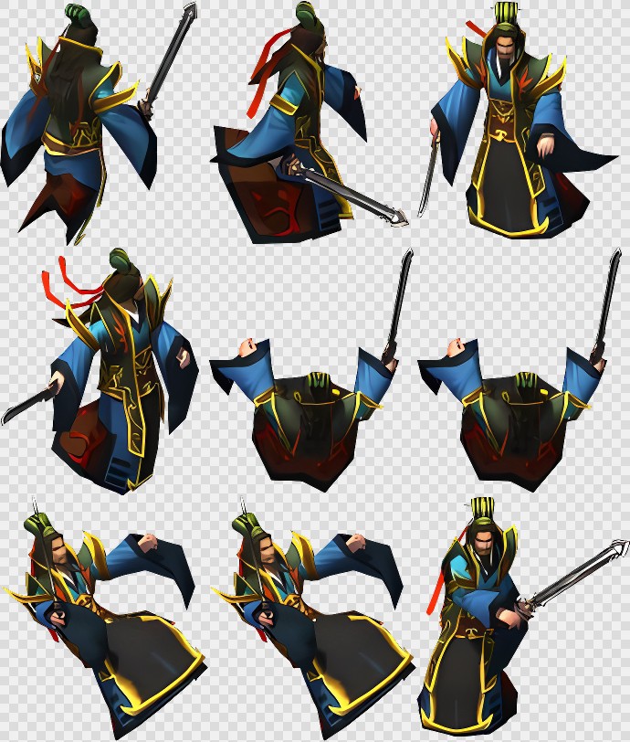 1万多张割草三国序列帧动画-三国-武将(武将 (27))