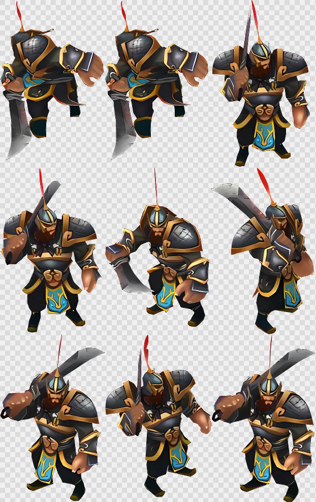 1万多张割草三国序列帧动画-三国-武将(武将 (34))