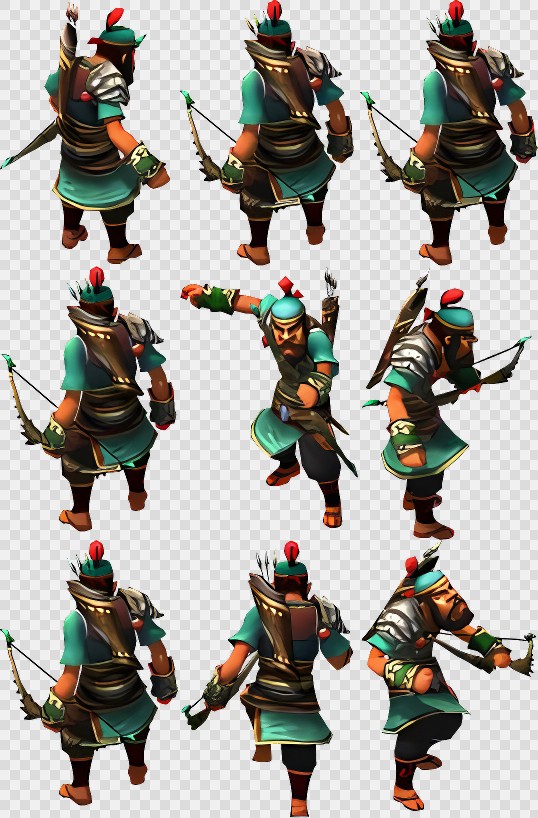 1万多张割草三国序列帧动画-三国-武将(武将 (42))