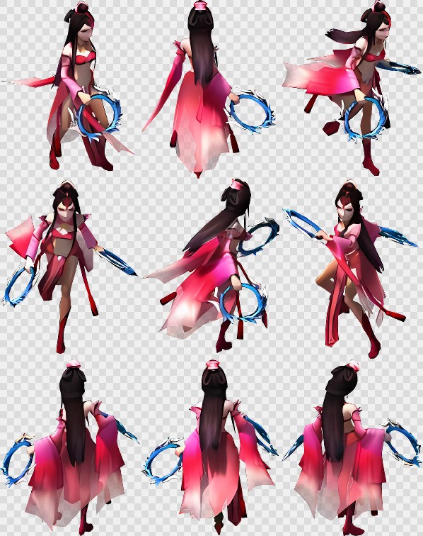 1万多张割草三国序列帧动画-女-三国-武将(武将 (15))