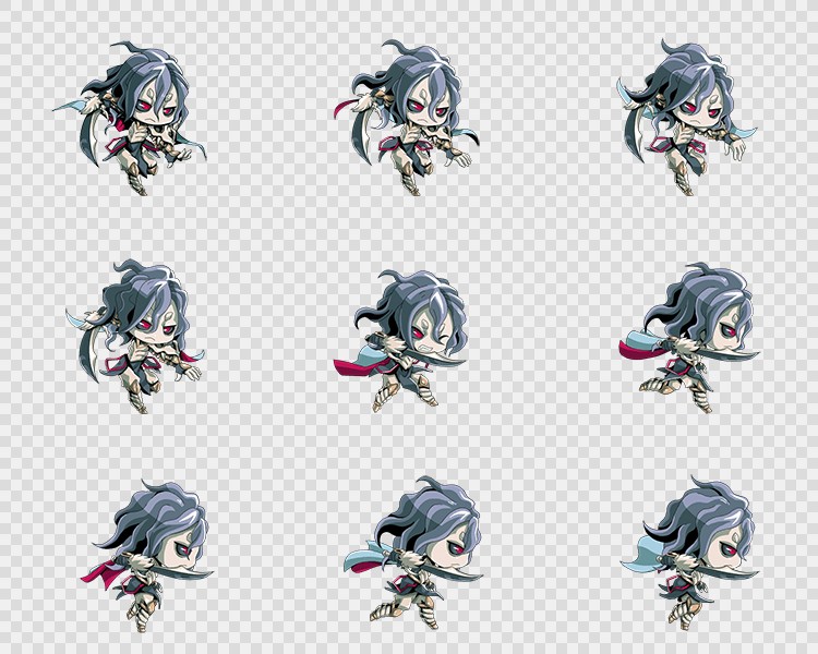 520套Q版二次元攻击动作PNG序列帧-Q版(player_0041)