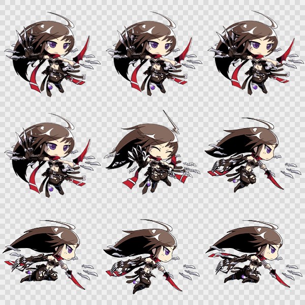 520套Q版二次元攻击动作PNG序列帧-Q版(player_0084)
