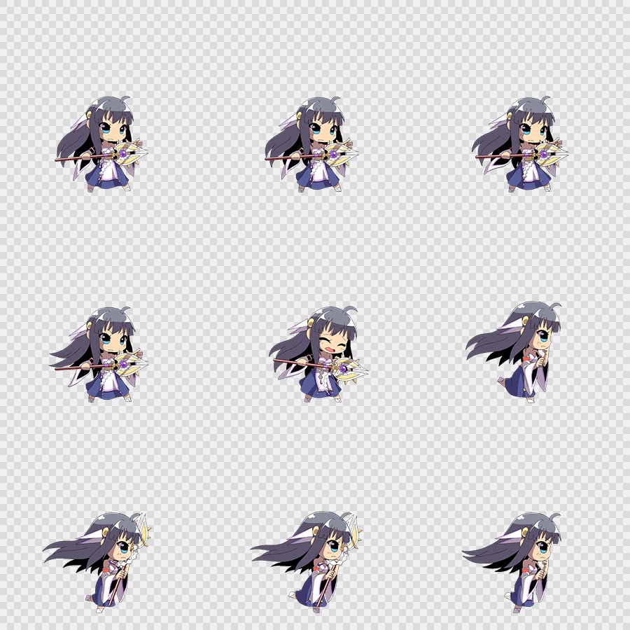 520套Q版二次元攻击动作PNG序列帧-Q版(player_0118)