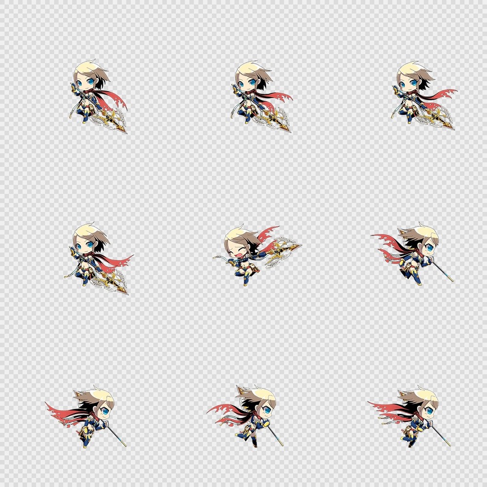 520套Q版二次元攻击动作PNG序列帧-Q版(player_0125)