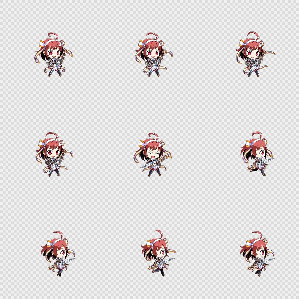 520套Q版二次元攻击动作PNG序列帧-Q版(player_0140)