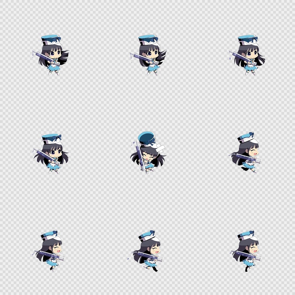 520套Q版二次元攻击动作PNG序列帧-Q版(player_0149)