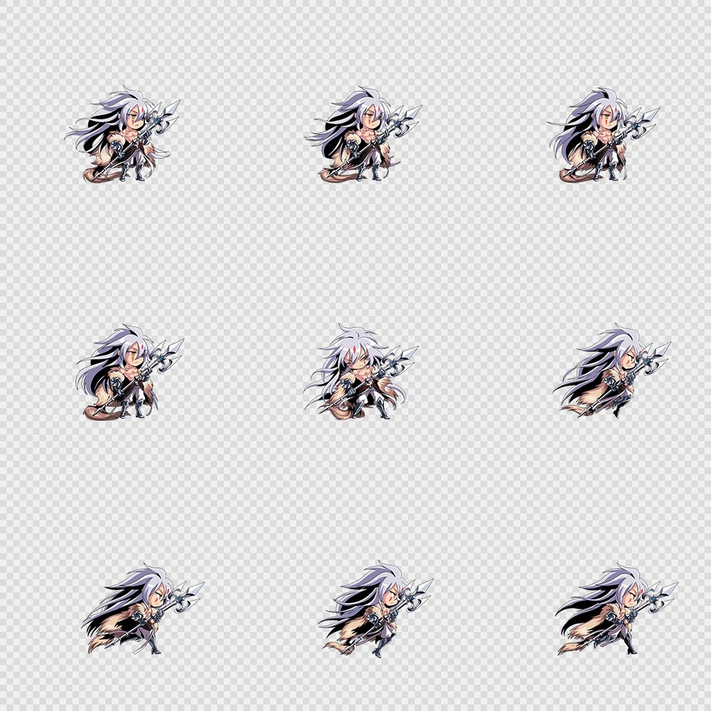 520套Q版二次元攻击动作PNG序列帧-Q版(player_0163)