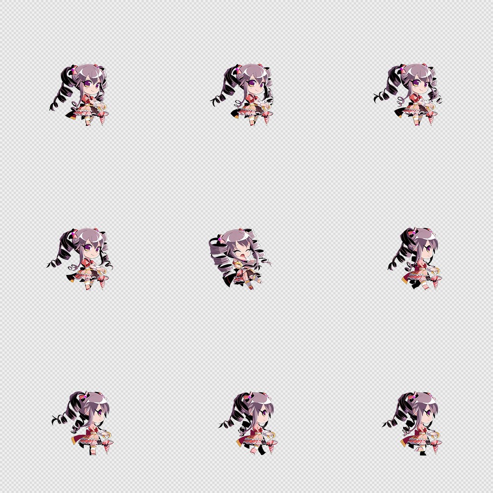 520套Q版二次元攻击动作PNG序列帧-Q版(player_0167)