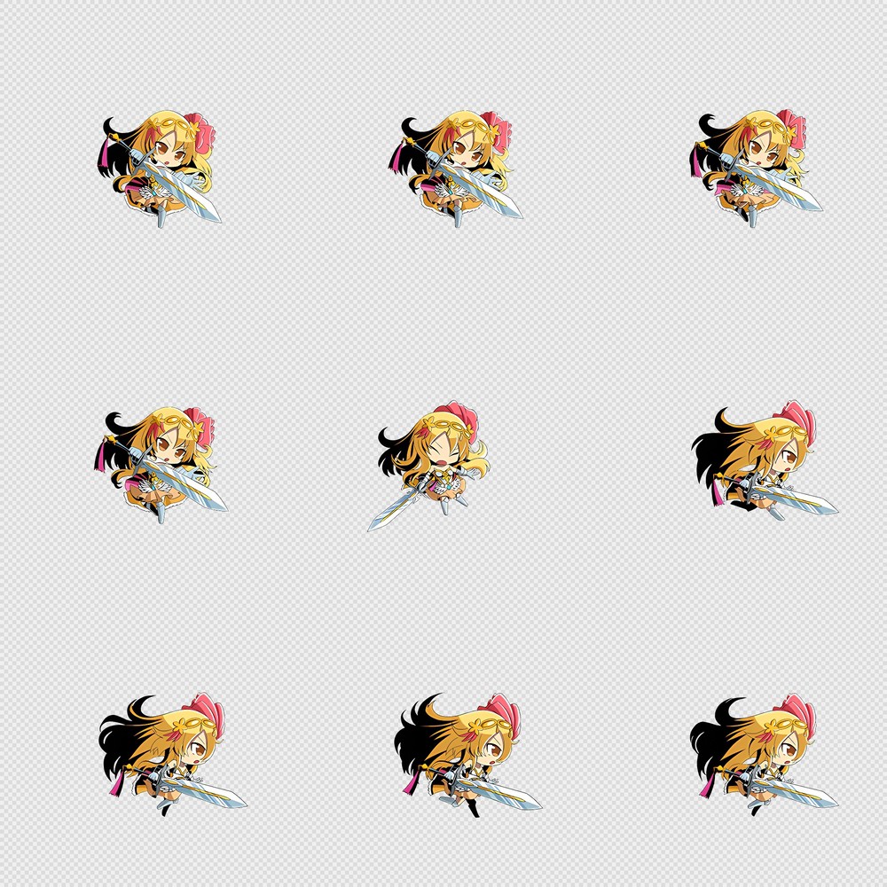 520套Q版二次元攻击动作PNG序列帧-Q版(player_0168)
