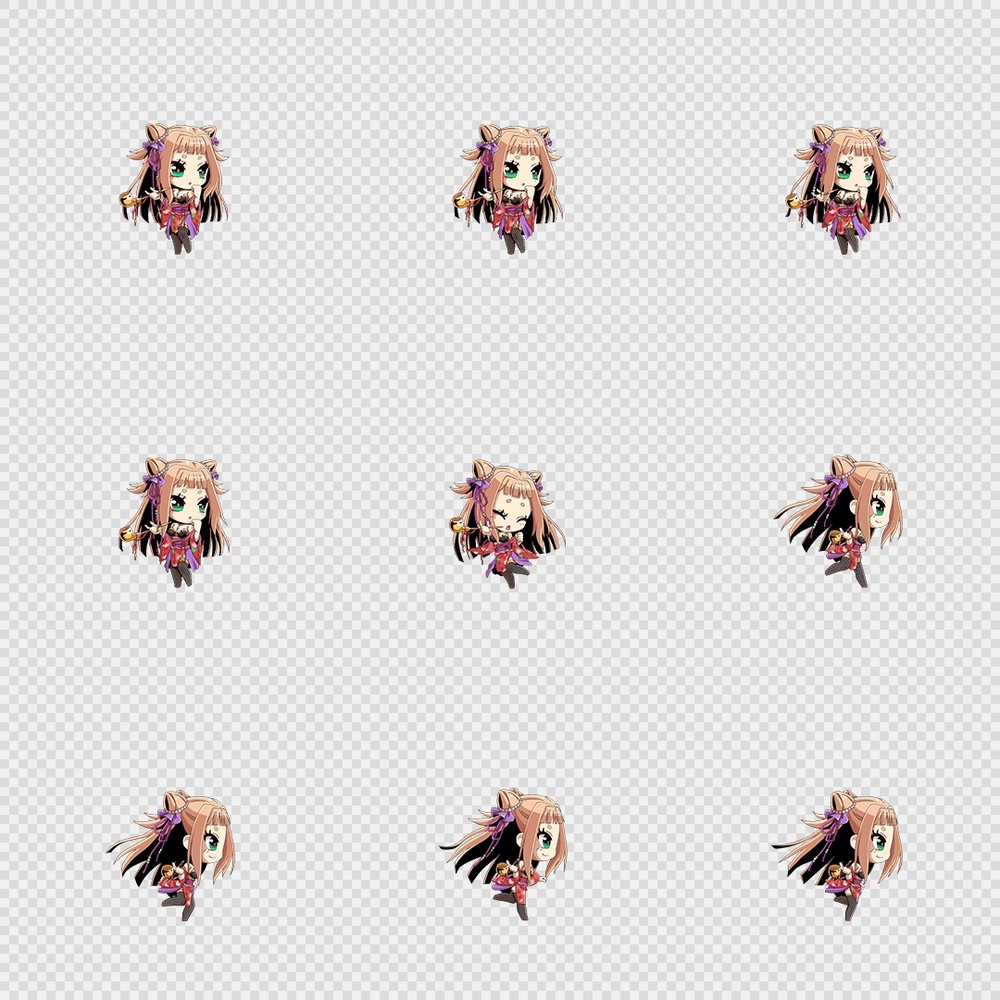 520套Q版二次元攻击动作PNG序列帧-Q版(player_0179)