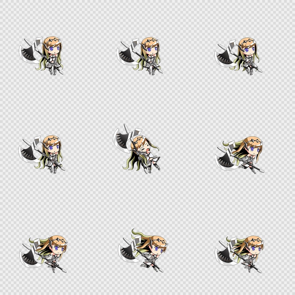 520套Q版二次元攻击动作PNG序列帧-Q版(player_0241)