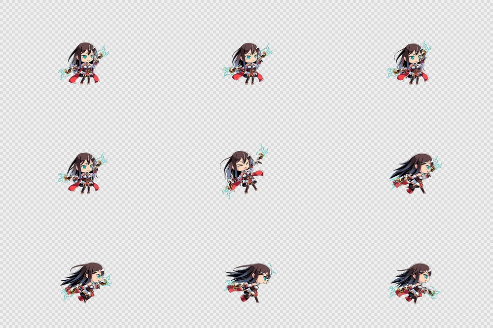 520套Q版二次元攻击动作PNG序列帧-Q版(player_0248)