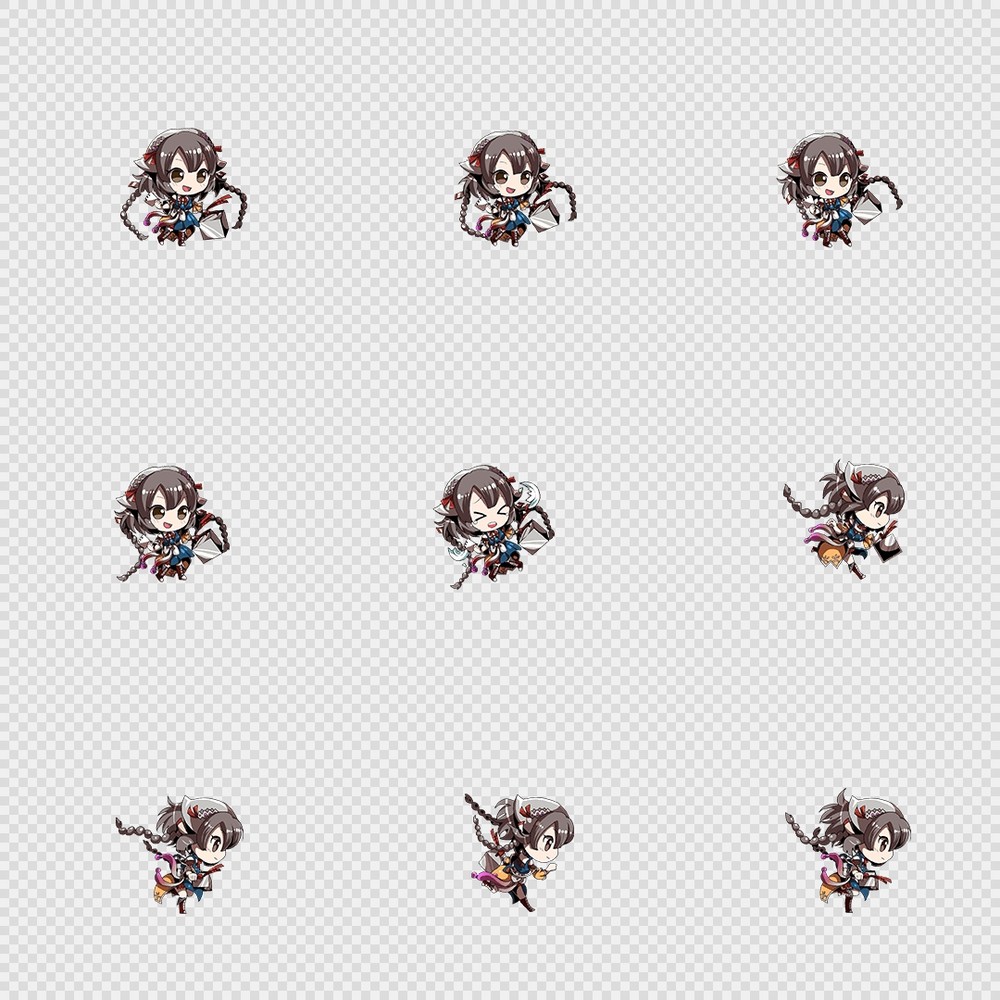 520套Q版二次元攻击动作PNG序列帧-Q版(player_0269)