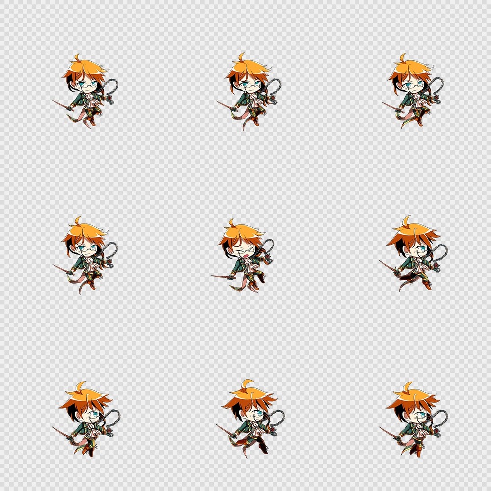 520套Q版二次元攻击动作PNG序列帧-Q版(player_0314)