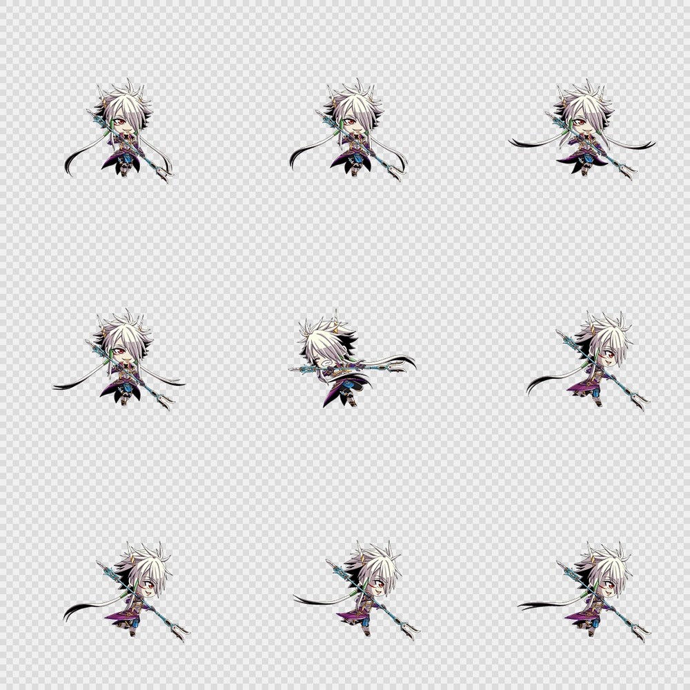 520套Q版二次元攻击动作PNG序列帧-Q版(player_0330)