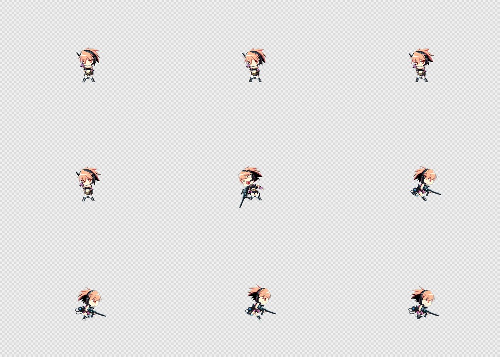 520套Q版二次元攻击动作PNG序列帧-Q版(player_0362)