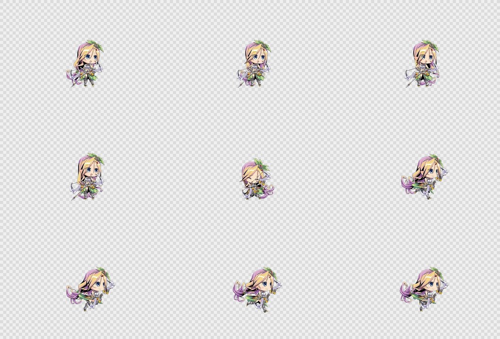 520套Q版二次元攻击动作PNG序列帧-Q版(player_0366)