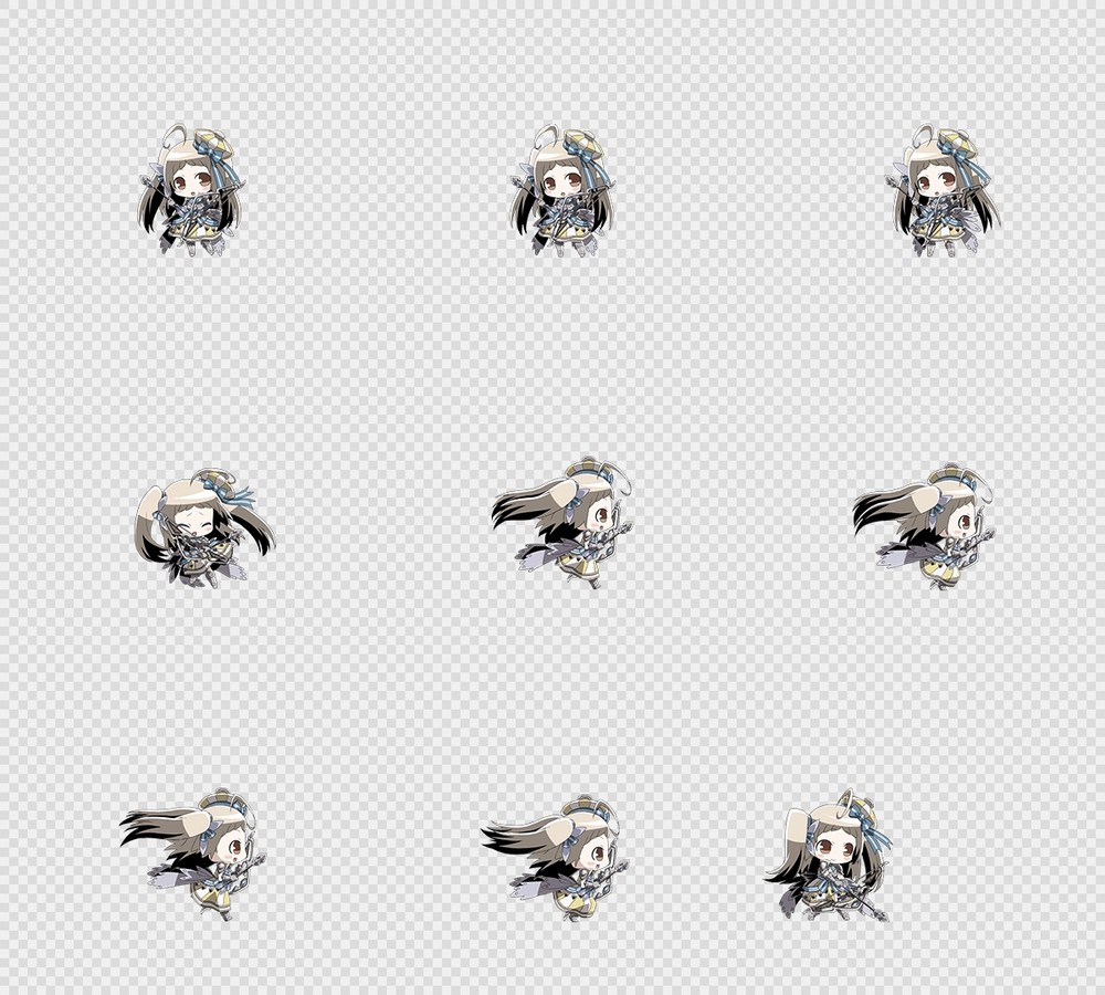 520套Q版二次元攻击动作PNG序列帧-Q版(player_0428)