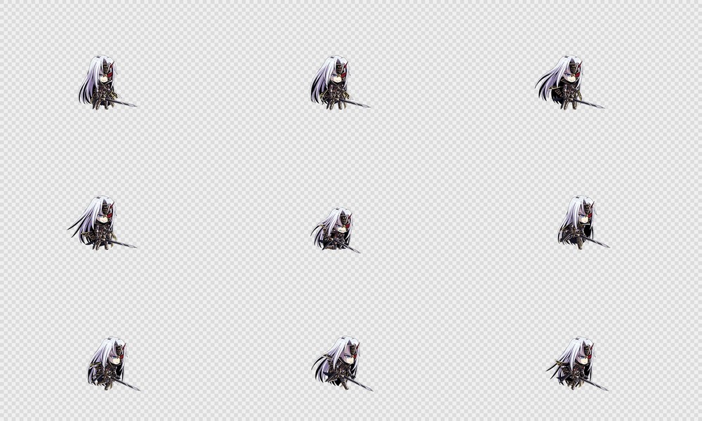 520套Q版二次元攻击动作PNG序列帧-Q版(player_0436)