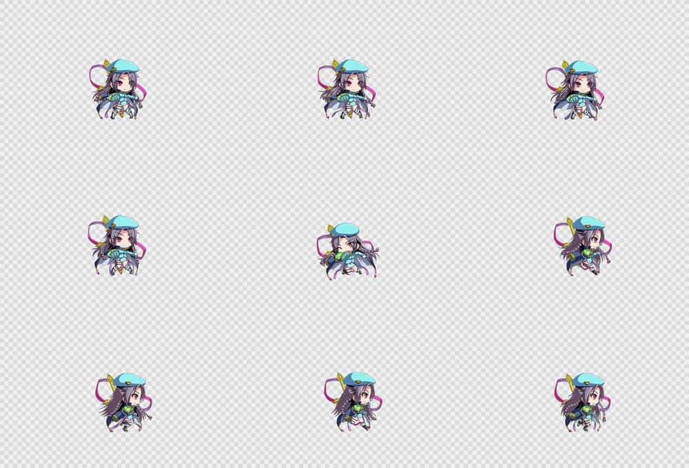 520套Q版二次元攻击动作PNG序列帧-Q版(player_0464)