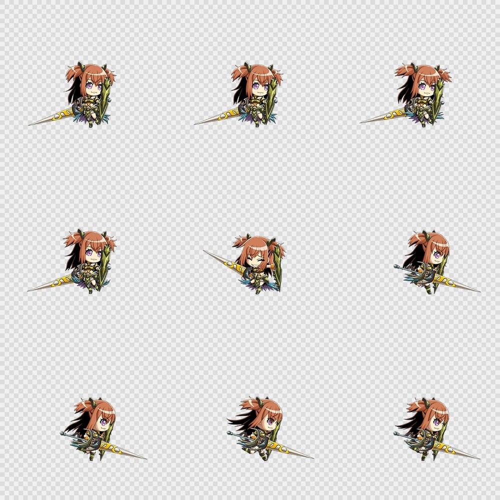520套Q版二次元攻击动作PNG序列帧-Q版(player_0531)