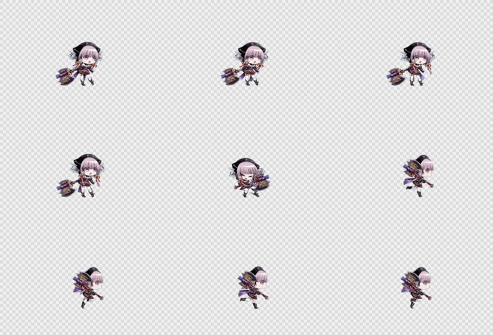 520套Q版二次元攻击动作PNG序列帧-Q版(player_0537)