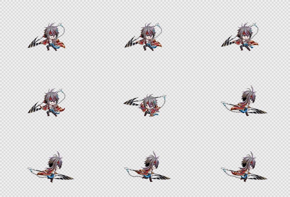 520套Q版二次元攻击动作PNG序列帧-Q版(player_0546)