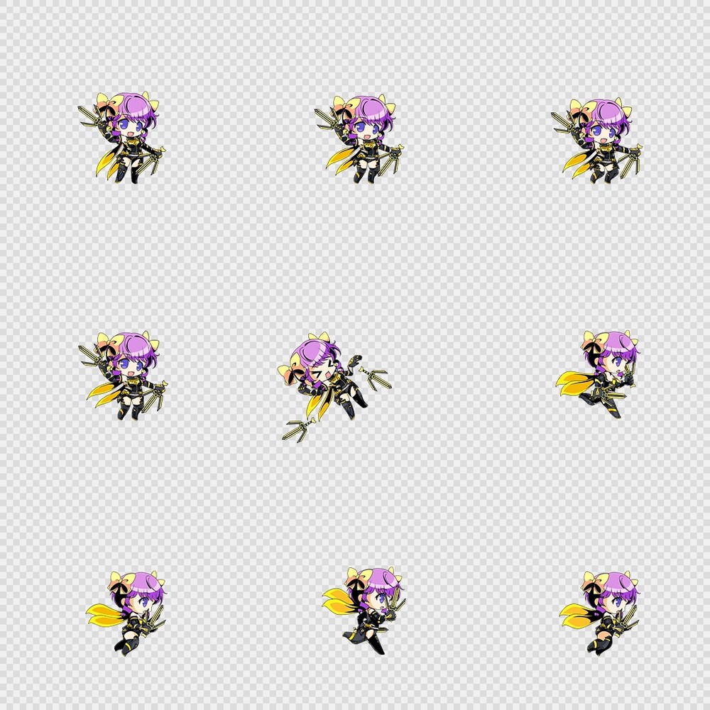 520套Q版二次元攻击动作PNG序列帧-Q版(player_0551)