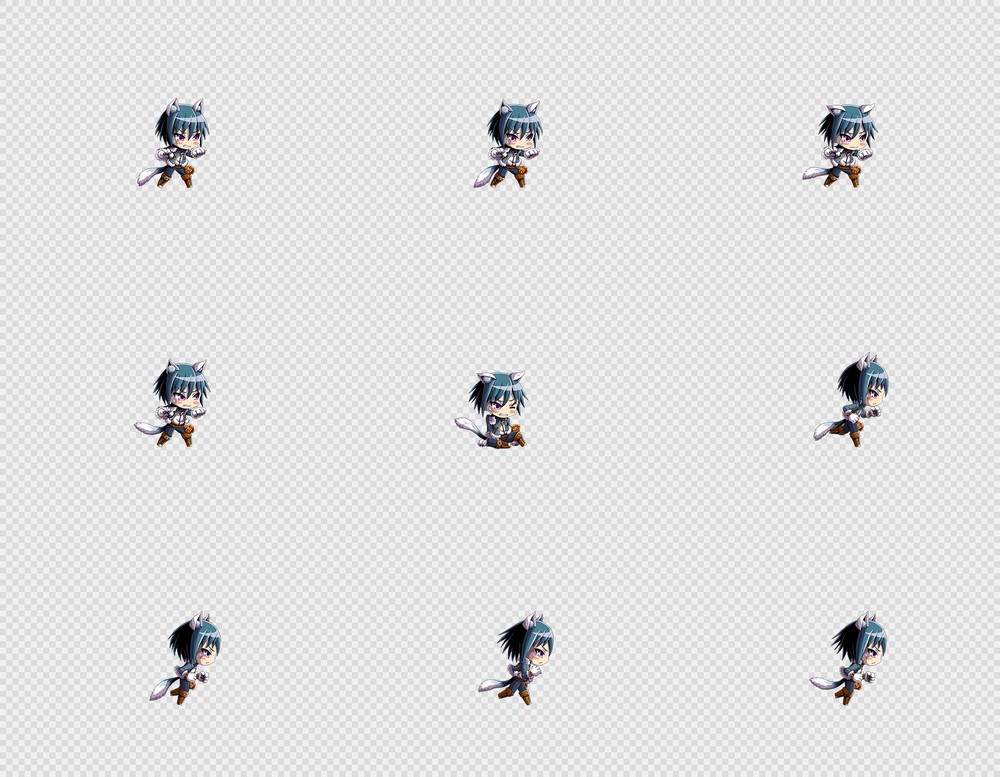 520套Q版二次元攻击动作PNG序列帧-Q版(player_0557)