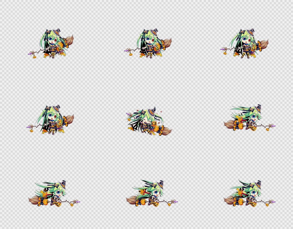 520套Q版二次元攻击动作PNG序列帧-Q版(player_0568)