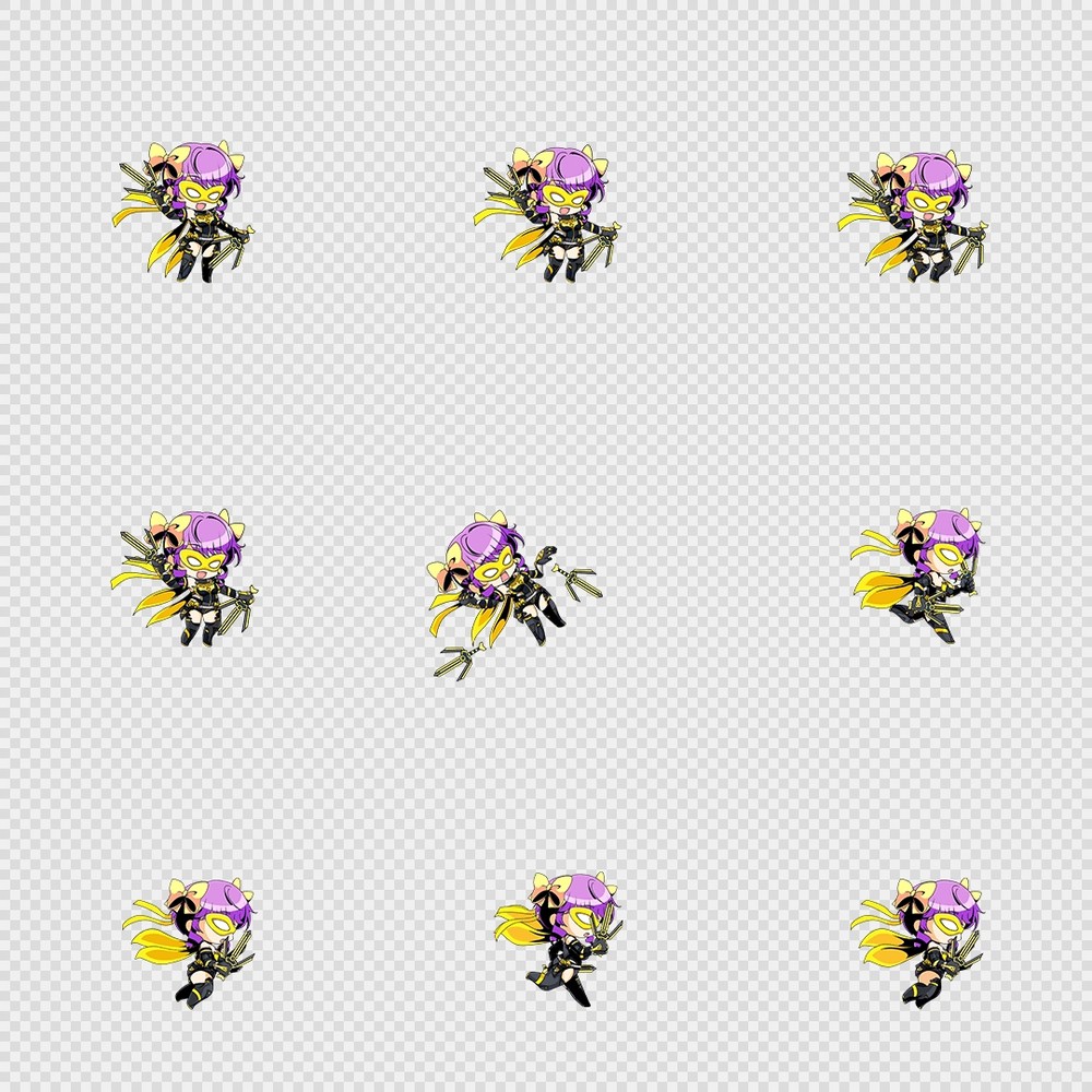 520套Q版二次元攻击动作PNG序列帧-Q版(player_0586)