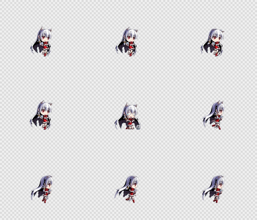 520套Q版二次元攻击动作PNG序列帧-Q版(player_0617)