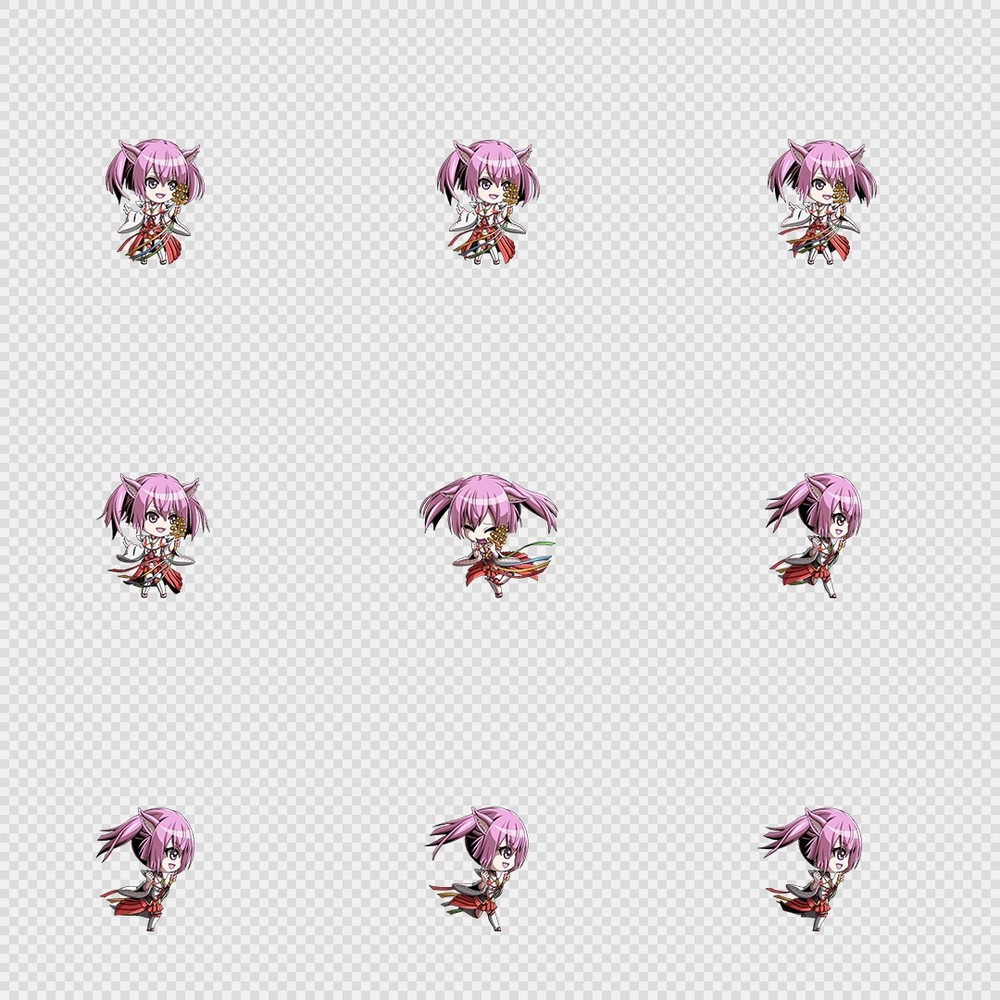 520套Q版二次元攻击动作PNG序列帧-Q版(player_0659)