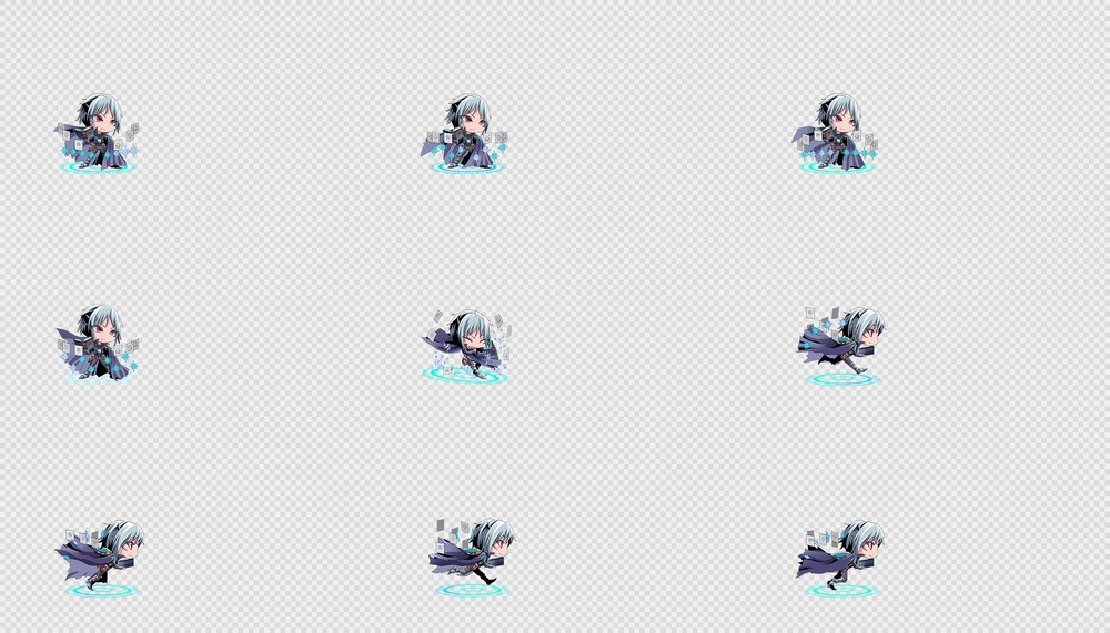 520套Q版二次元攻击动作PNG序列帧-Q版(player_0684)