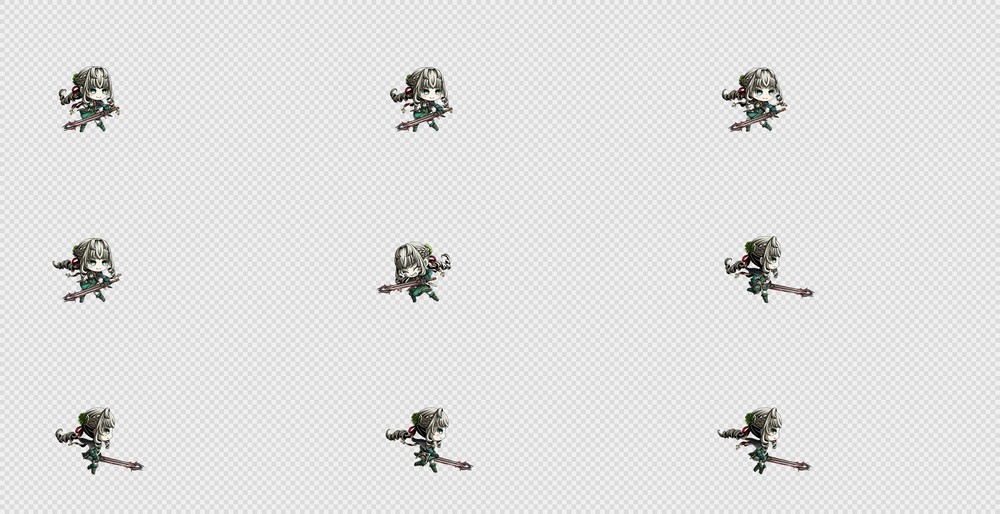 520套Q版二次元攻击动作PNG序列帧-Q版(player_0712)