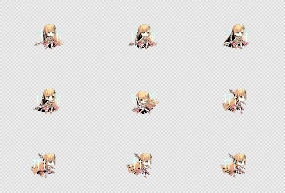 520套Q版二次元攻击动作PNG序列帧-Q版(player_0759)