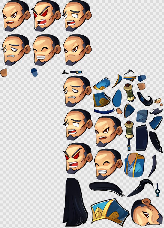 2万张Q版三国Spine骨骼动画-角色-三国(character_moushi)